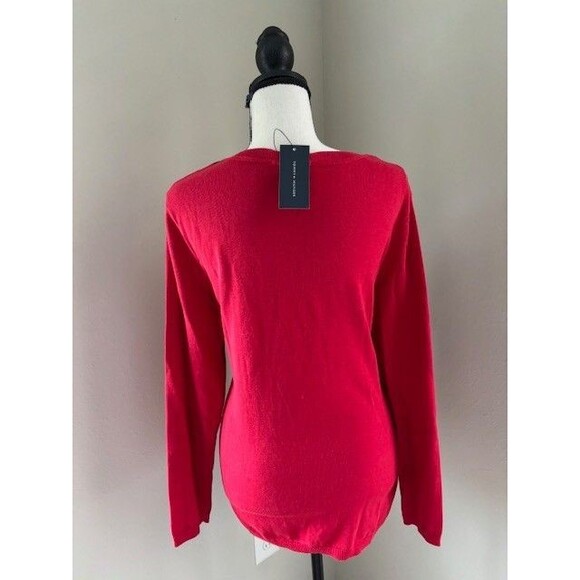 Tommy Hilfiger Red White and Blue diamond Design Long Sleeve Sweater Sz XL - Picture 2 of 3